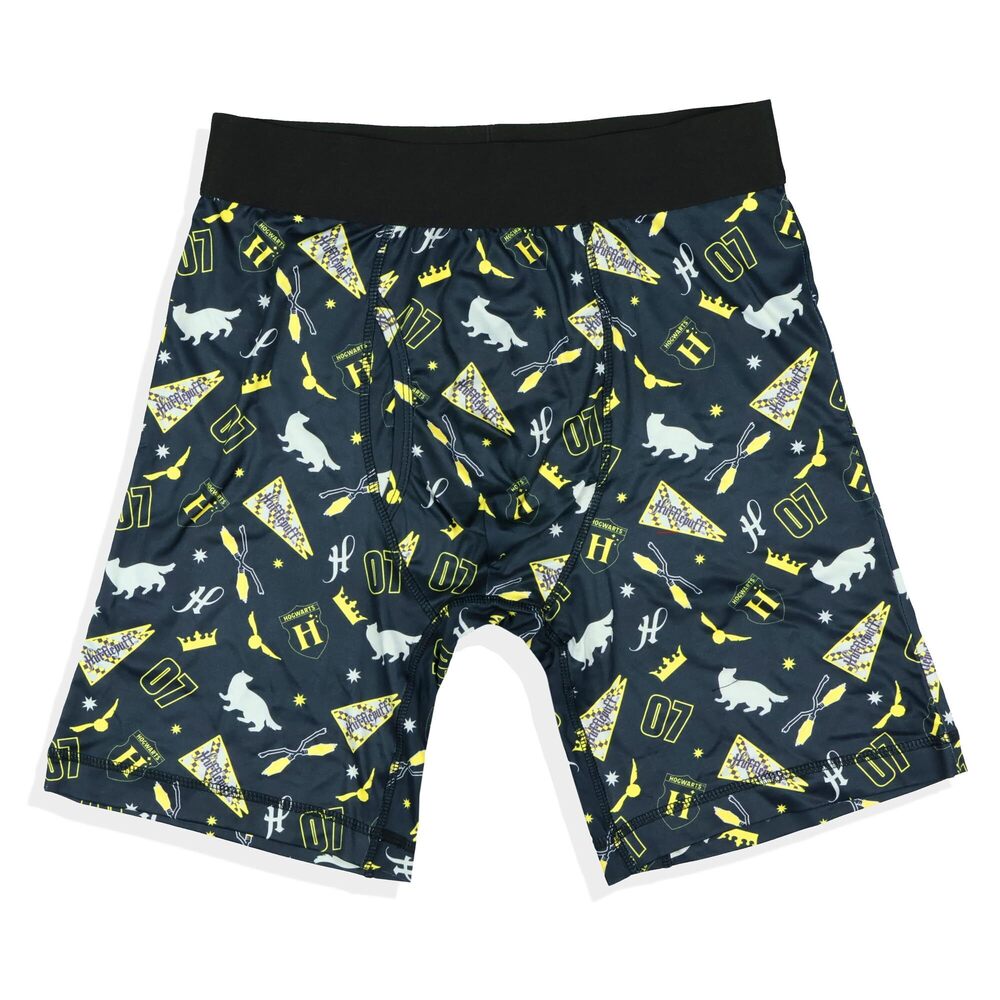 5047 Harry Potter Boxer Briefs 'S Hufflepuff Crest Tight Fit Underwear